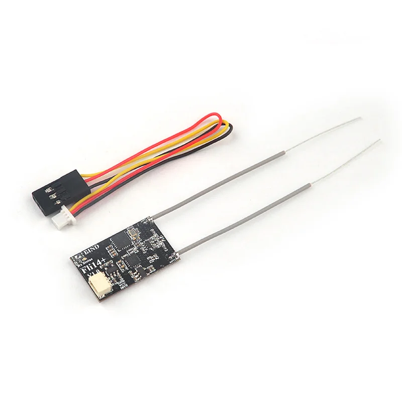 Flysky 2.4G Fli14 / Fli14+ 14CH Micro Receiver OSD RSSI output With PA power amplification for RC Racing Drone