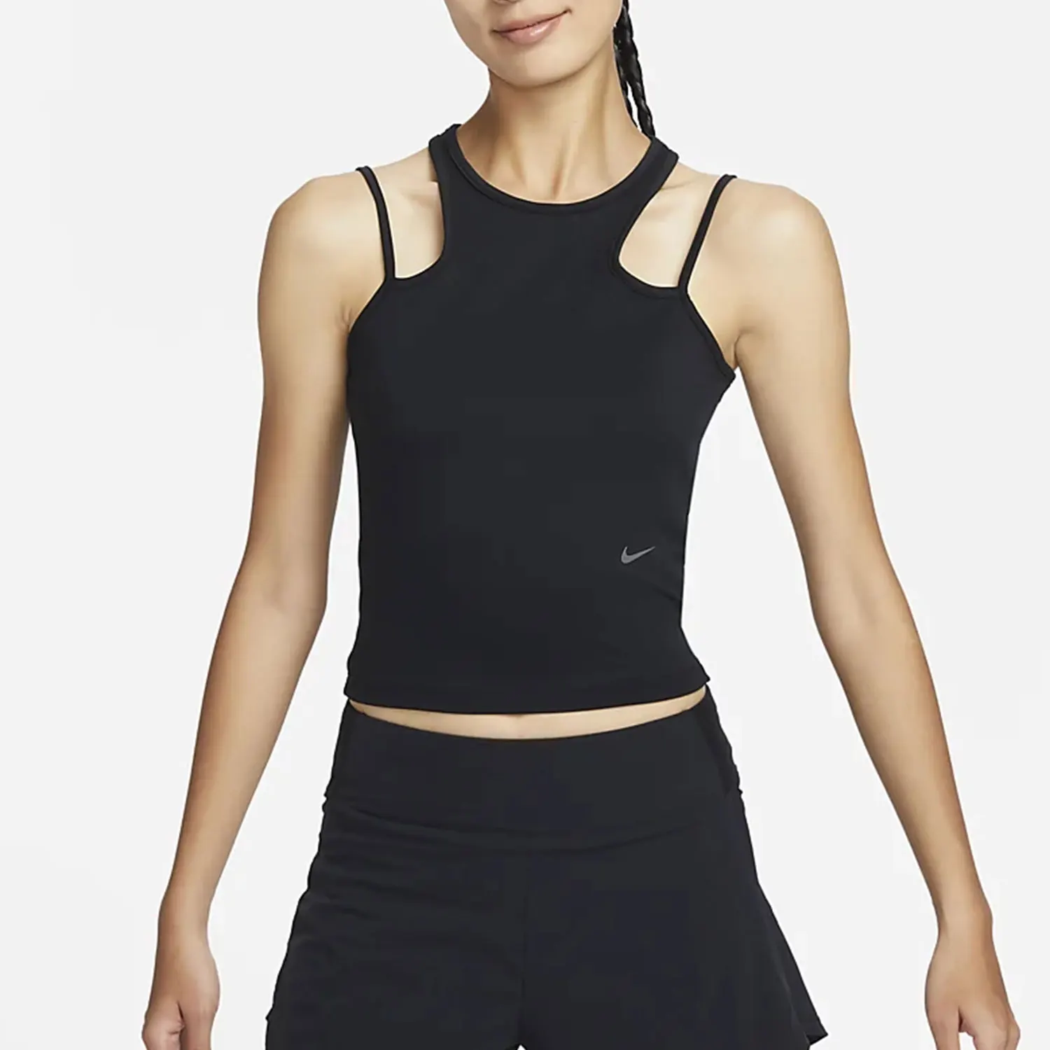 

Оригинальный новый женский спортивный модный жилет без рукавов с круглым вырезом Nike DX6488-010