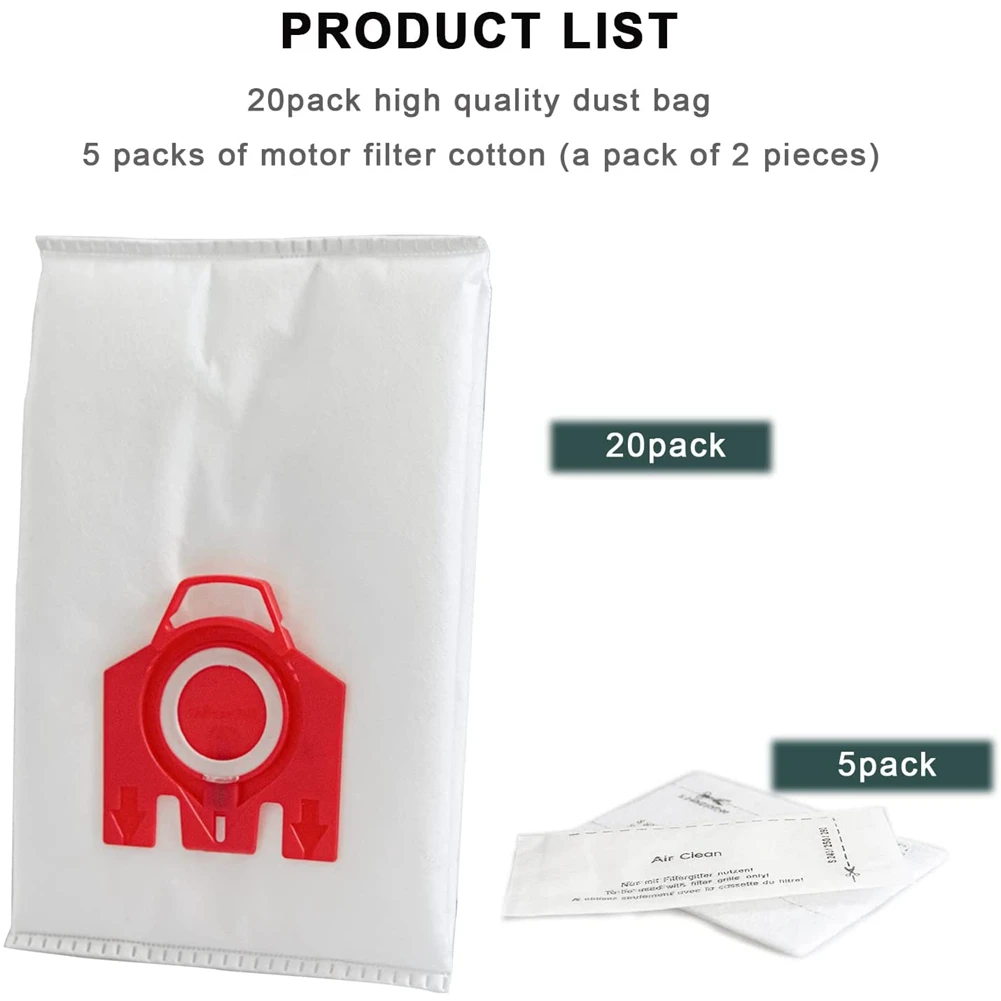 6แพ็คเปลี่ยนFJM 3Dประสิทธิภาพฝุ่นสําหรับMiele S200,S300,S600,S4 S6 Compact C2 C1 Series Canisterเครื่องดูดฝุ่น