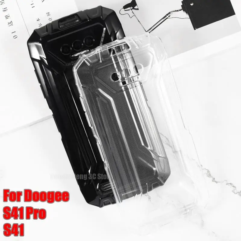 Silicone Case For Doogee S41T Case Gel Pudding Cover Protective Transparent Phone Shell For Doogee S41 Pro S41 Plus Max Fundas