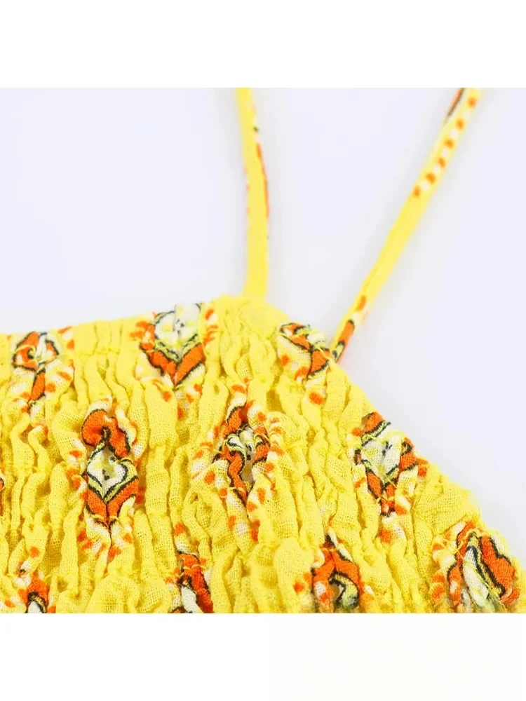 เดรสยาว KONDALA สไตล์เซ็กซี่ชิคสำหรับผู้หญิง ลายพิมพ์ สายเดี่ยว เปิดหลัง ชุดเดรสออกงานแฟชั่นใหม่ 2025 ฤดูใบไม้ร่วง ชุดราตรีหรูหราสำหรับงานปาร์ตี้