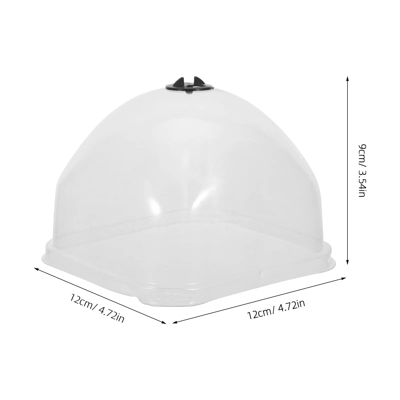 6Pcs Plant Humidity Dome Garden Cloche Protection Plants Cover Seedling Greenhouse Dome Clear Breathable Plant