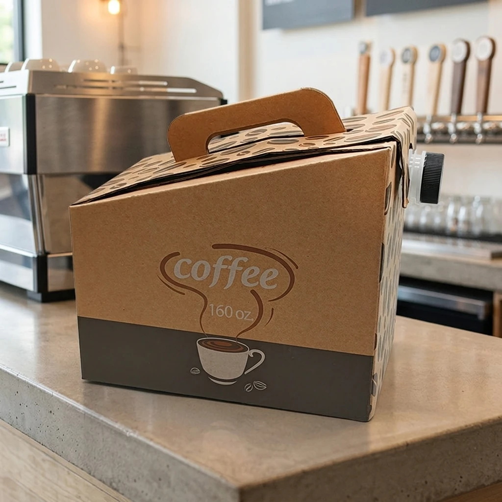 Insulated Paper Box Elegant Event Beverage Carrier for Party Guests Thermal Coffee Beer Holder Foil Lined Eco-Friendly Pack