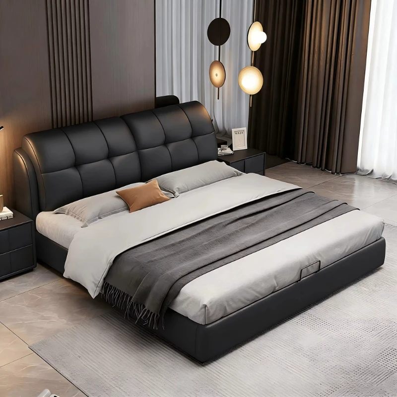 

Modern Headboards Bed Luxury Bedroom Children Frame Queen Single Design Bed Simple European Letto Matrimoniale Trendy Furniture