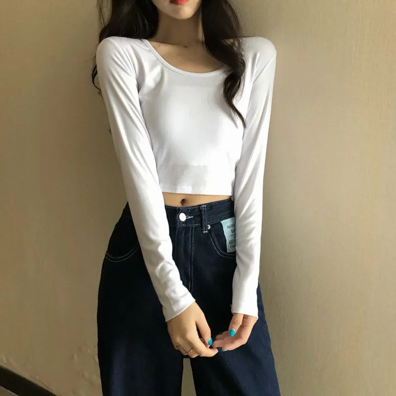 

Ele Long Sve T-irt Women's Fall Winter Slim Fit Comfortable Breathable Casual Sle Faionable ential Basic Tee