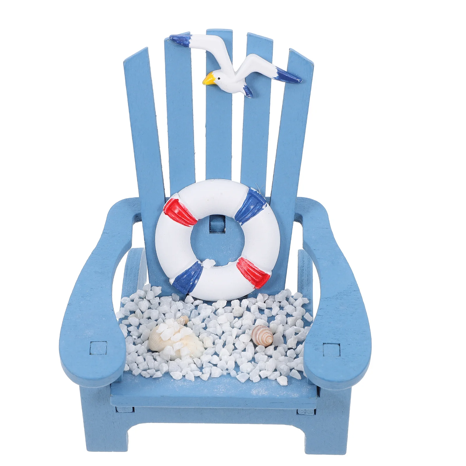 

Mini Beach Chair Nautical Themed Desk Decor Ornament for Mini Decoration Small Sturdy Lightweight Coastal Charm Desktop