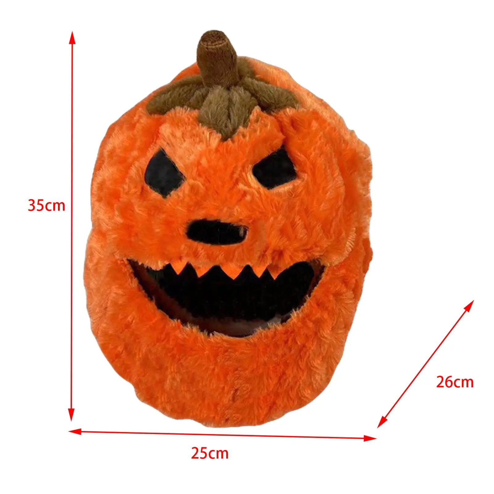 오토바이 헬멧 커버 할로윈 펌킨 따뜻한 장식 설치가 쉬운 플러시 재질 라이딩 재미 증가 헬멧 커버