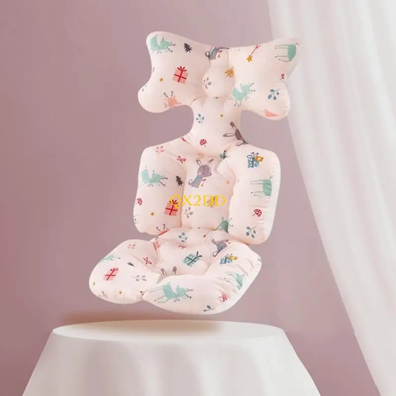 QX2D Stroller Liner Infant Car for Seat Insert Stroller Cotton for Seat Pad Carseat Neck for Head Support Pram Cushion for To