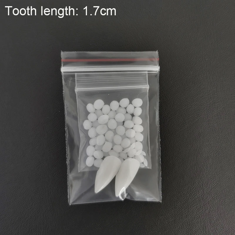 Halloween Party Fangs Decoration DIY Halloween Resin Vampire Teeth Props Horror 5g Glue Friends Gifts Cosplay Witch False Fangs