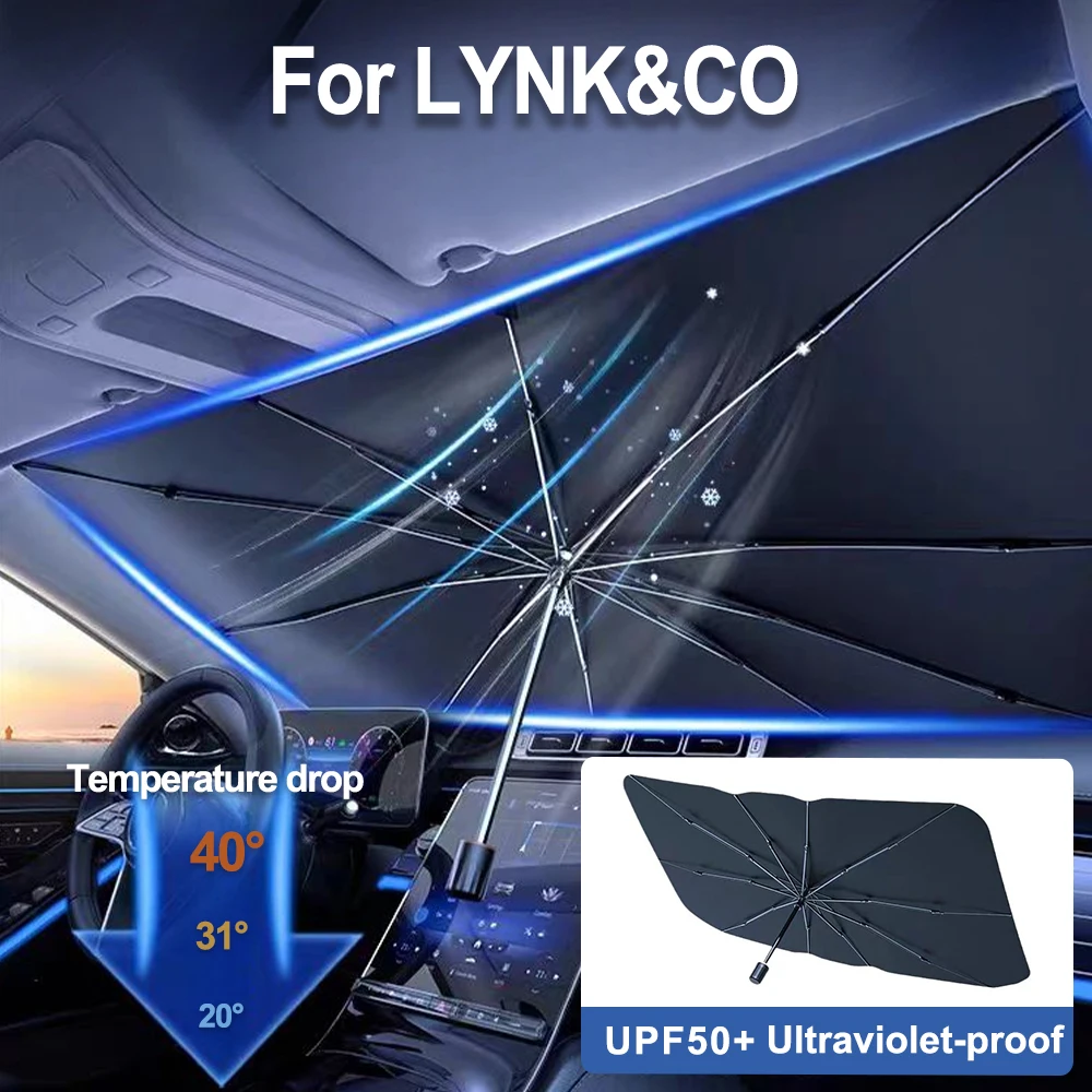 

For LYNK CO 05 09 01 06 Car Windshield Sunshades Front Shading Umbrella