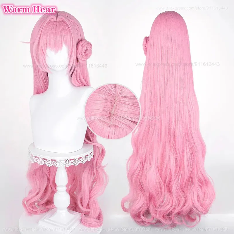 2 أنماط لعبة دوروثي الاصطناعية طويلة 100 سنتيمتر الوردي الداكن تأثيري أنيمي مقاومة للحرارة الشعر هالوين حزب الباروكات + غطاء شعر مستعار سم ؛ 5