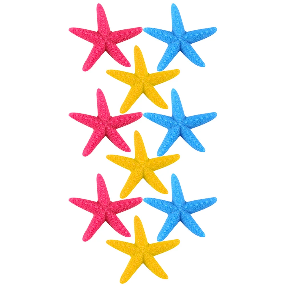 

9Pcs Realistic Ornament Set for Fish Bowl Ocean Style Resin Decor Micro Landscape Aquatic Tank Accessories Home