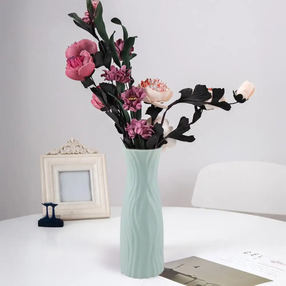 Jarrón Floral Elegante, Minimalista, de Plástico, para Flores Secas, Centro de Mesa para Fiestas, Arreglos Florales
