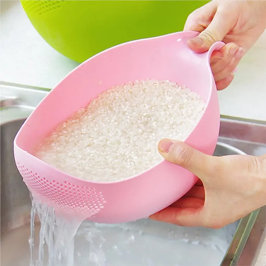 Rice Washing Filter Strainer Basket Colander Sieve Fruit Vegetable Bowl Drainer Cleaning Tools  Kitchen Kit kitchen tools