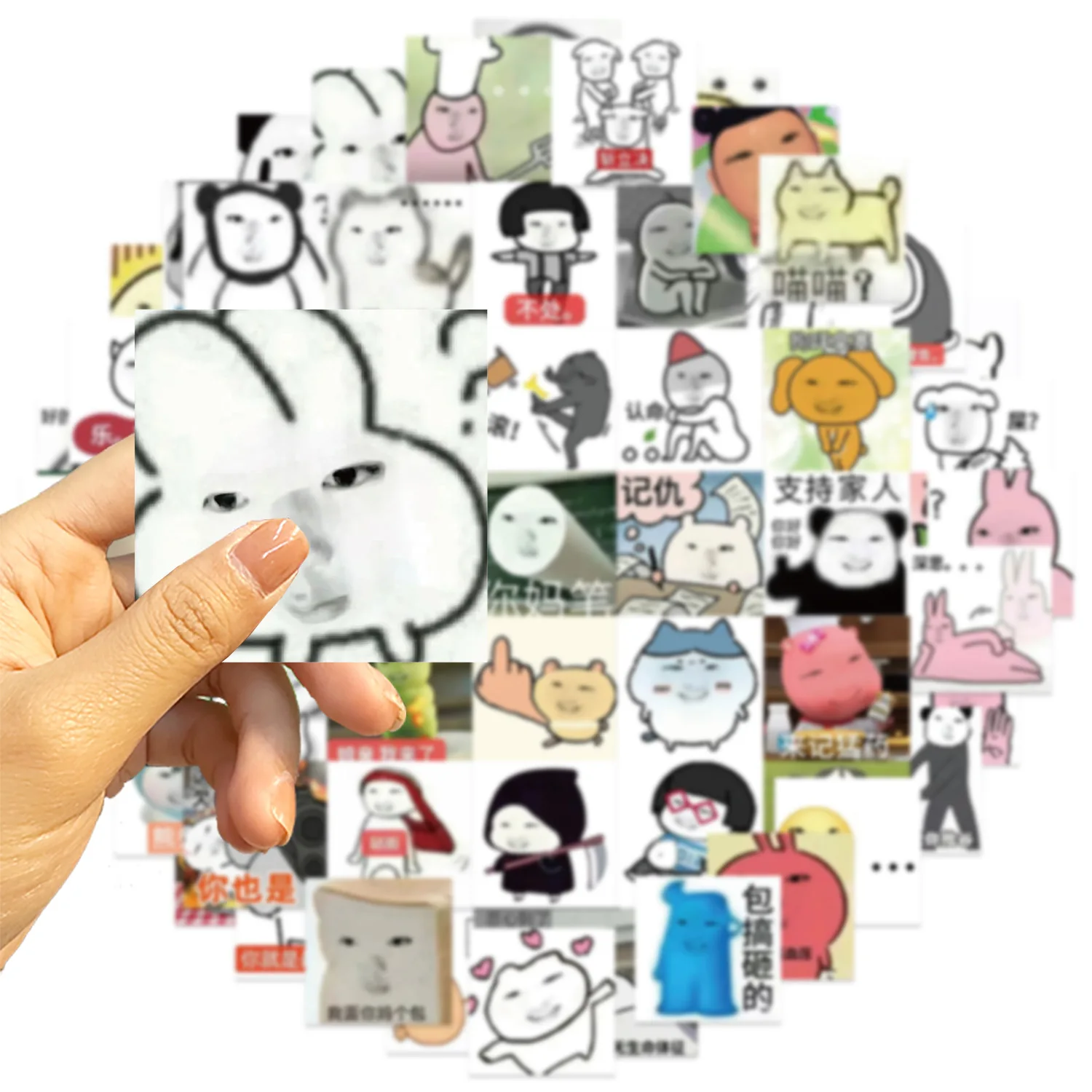 62Pcs Sakuya Sticker Account Material Phone Case Laptop Luggage Water Cup Waterproof Stickers