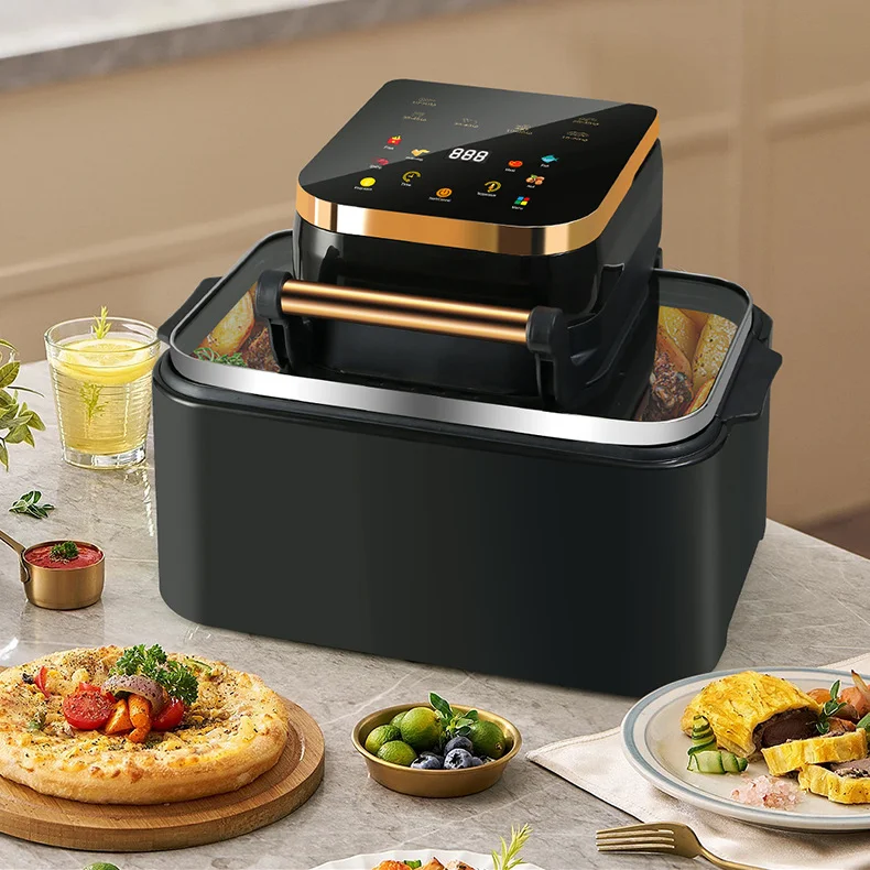 New Visual air Fryer 12L Large Capacity Multi-functional Electric Oven French Fries Machine Baking Machine