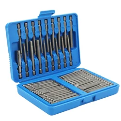 50pcs Extra Long Security Screwdriver Bit Set Square Flat Hex Spline Clutch Torq Multi Sizes Driver Bit Car Repair Tool