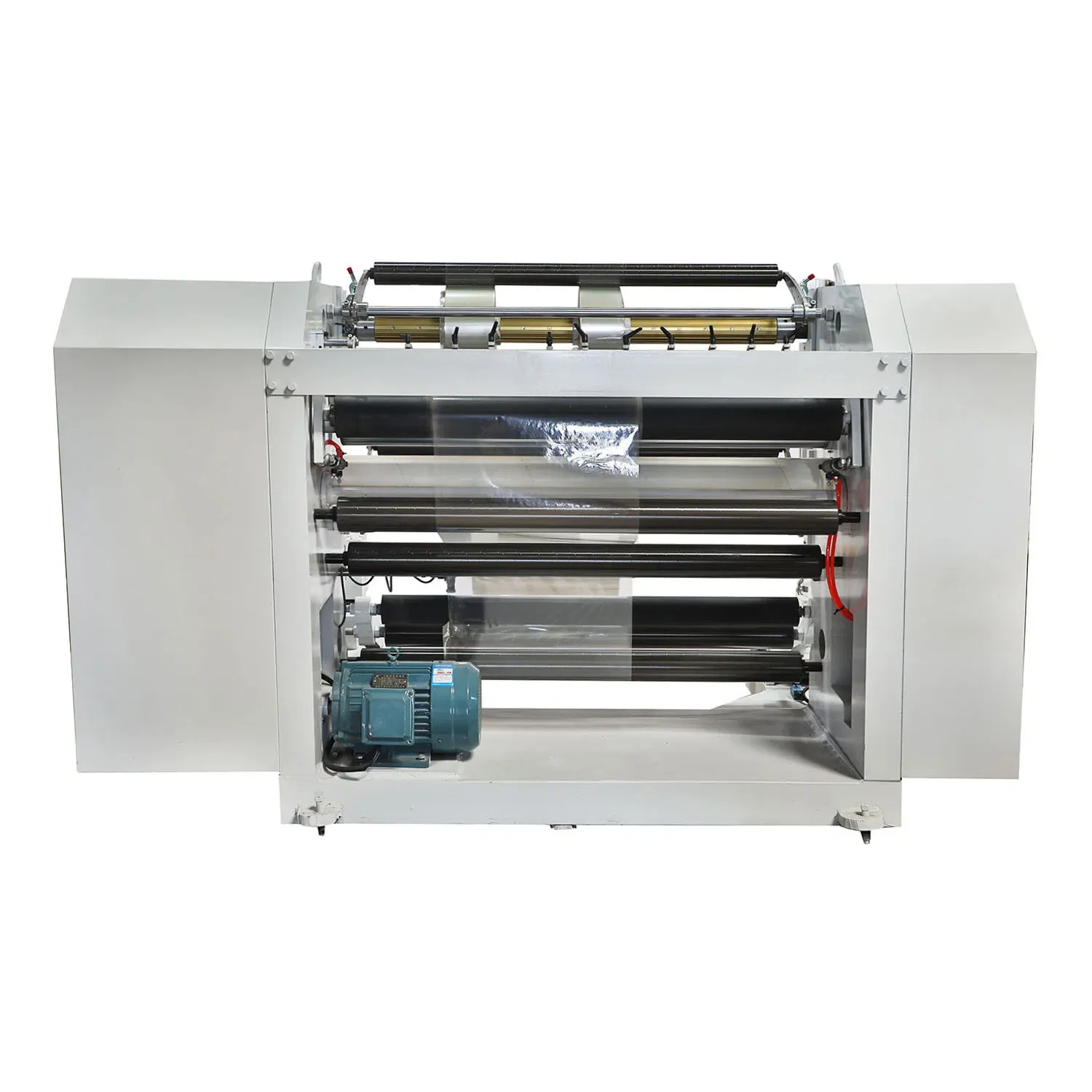 Pet BOPP Paper PLC Controlled Vertical Slitting and Rewinding Machine