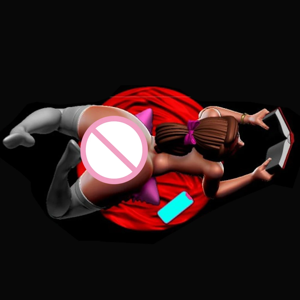 1:24 Sexy Reader Meisje NSFW 3d Print Hars Speelgoed Kit Gk Ongeverfd Beeldje WaiFu Diy Ongemonteerd Standbeeld Figuren Model Speelgoed