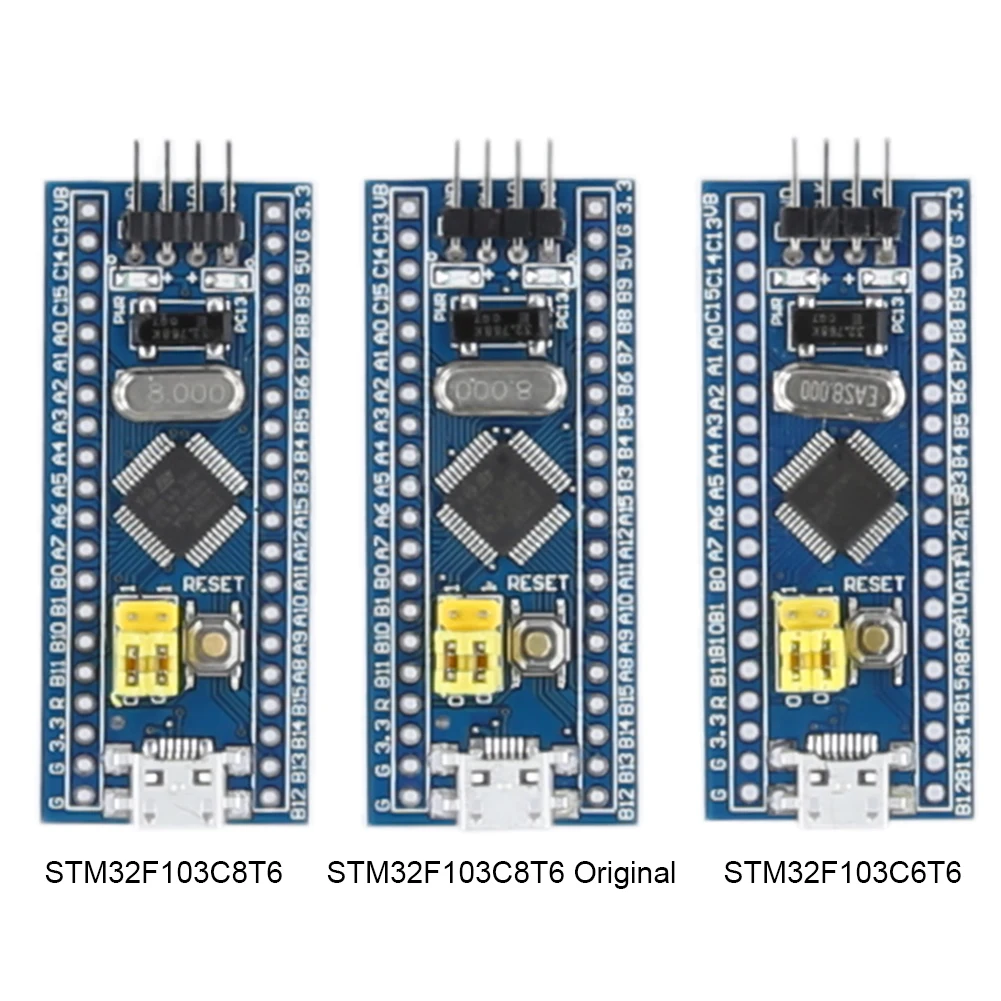 1-10 قطعة الأصلي STM32F103C6T6 STM32F103C8T6 ARM STM32 الحد الأدنى نظام متحكم تطوير لوحة تركيبية لاردوينو