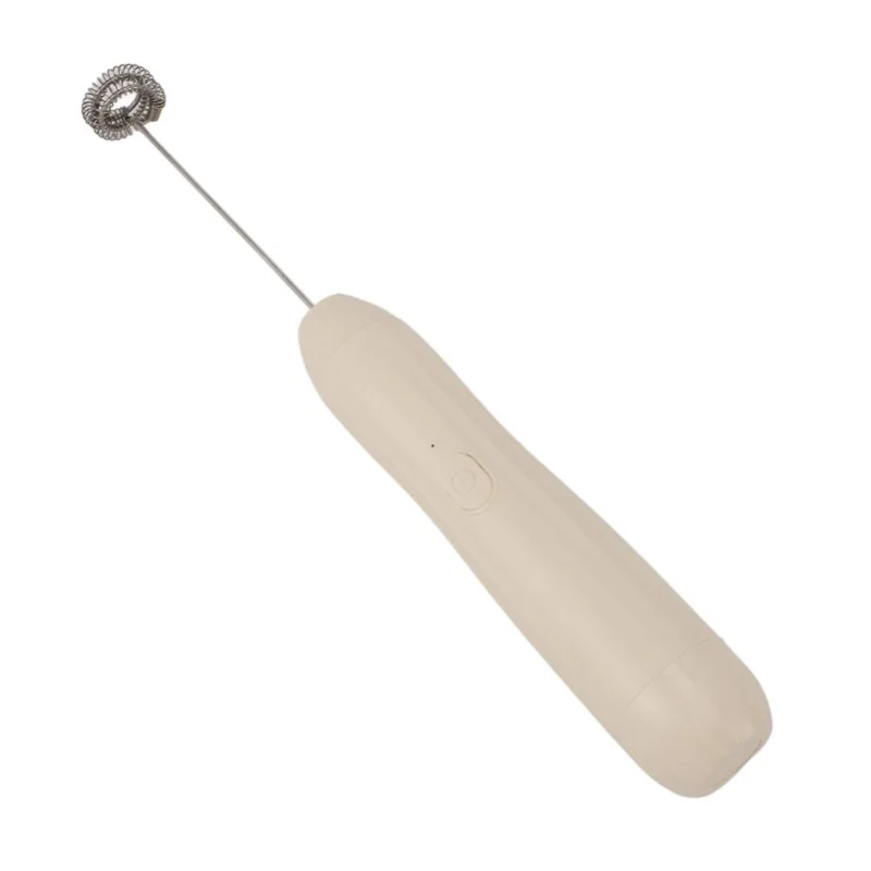 Mini Handheld Milk Frother USB Rechargeable Electric Whisk Drink Mixer 3 Speed Stainless Steel Foam Maker For Home