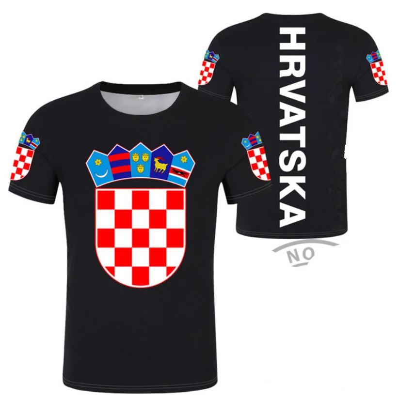 CROATIA T Shirt Diy Free Custom Name Number Hrv t-shirt Nation Flag Croatian Country Hrvatska Republic Print Photo Logo Clothing