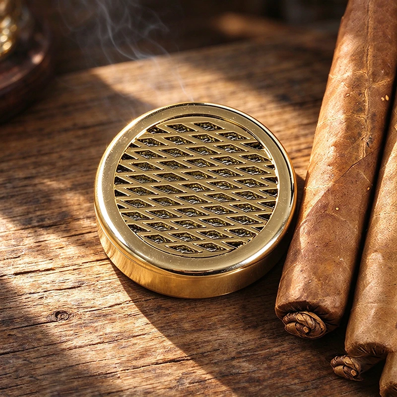 Cigar Tobacco Canister, Cigar Box Humidifier, Circular Sealed Moisture-Proof Cigar Box, Humidifying Device For Cigars