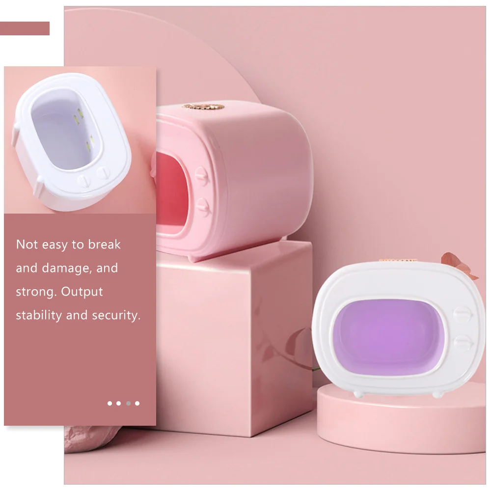 1 set di lampada per smalto, asciugatrice professionale per manicure, asciugatura rapida della colla, strumento compatto e durevole per nail art per uso domestico in salone