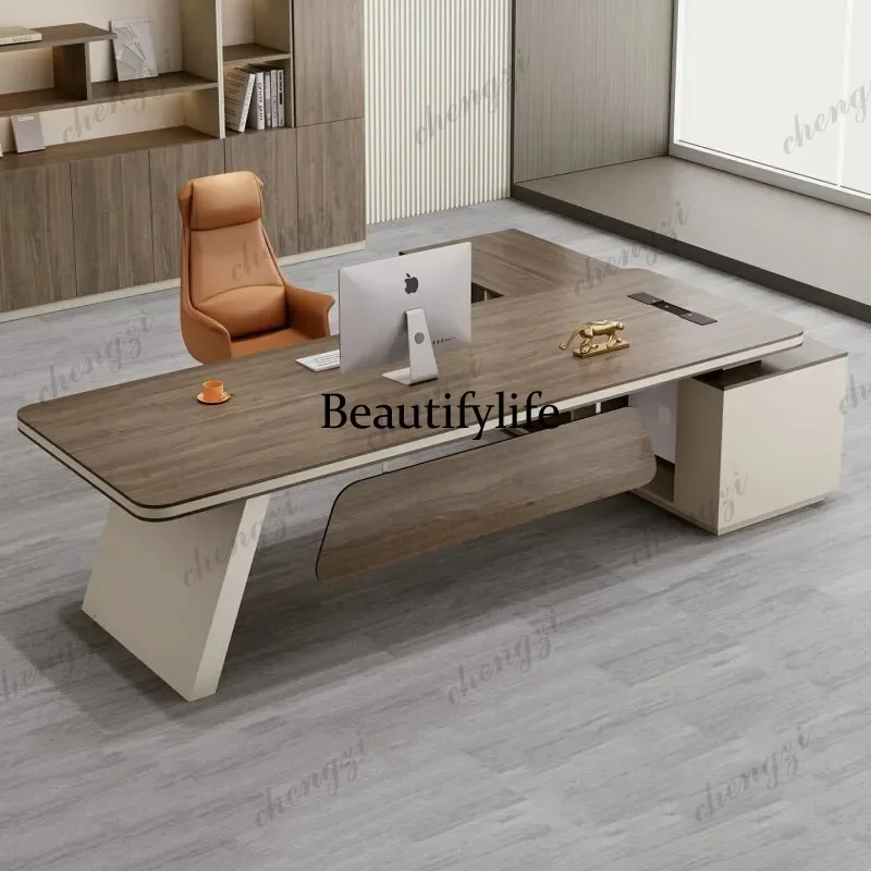 Beautiful  fashion creative office desk chinese big size salon events Save space office desk aesthetic escritorio oficina home d