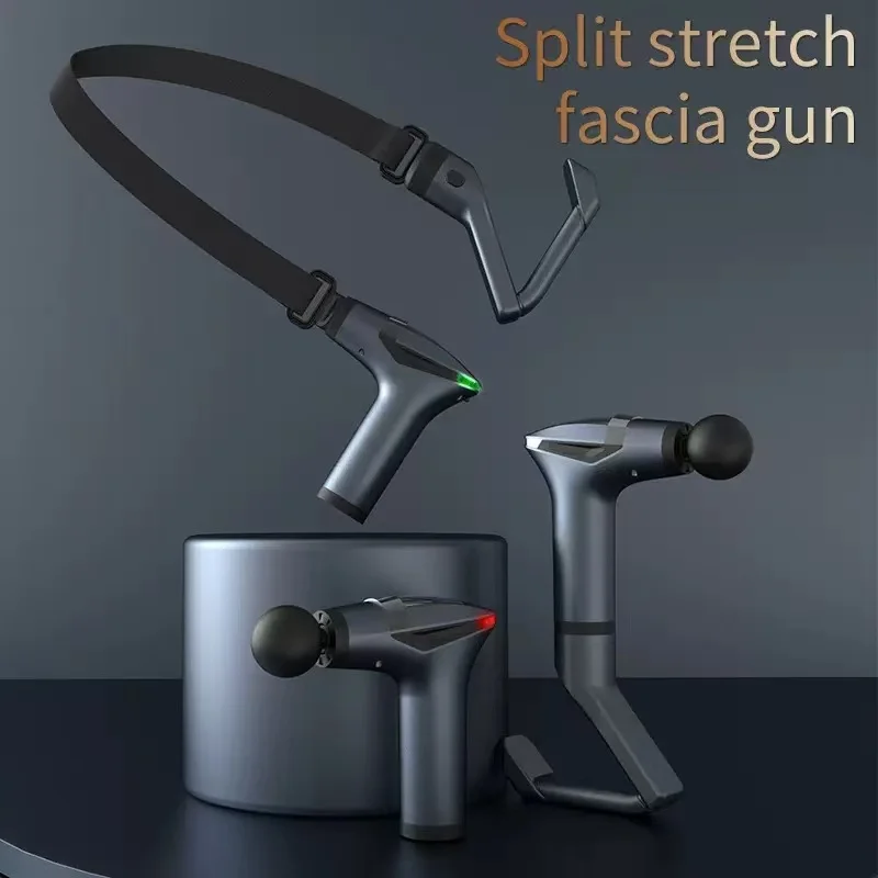 Hot Selling Multifunctional Muscle Relaxation Long-handle Massage Gun Remission Deep Tissue Percussion Body Electric Massage Gun