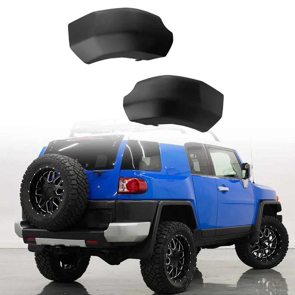 Black Rear Corner End Cap Kit Left & Right 52463-35030 52462-35030 For Toyota -FJ Cruiser 2007-2014 ABS High Strength