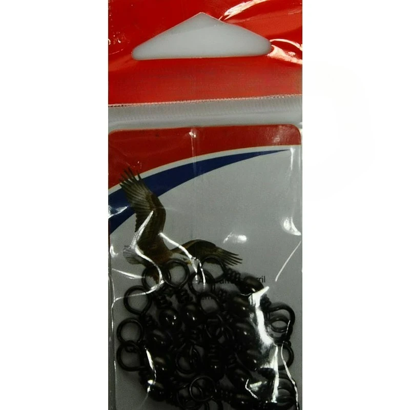 (3 pack) Barrel Swivel, Black, Size 3