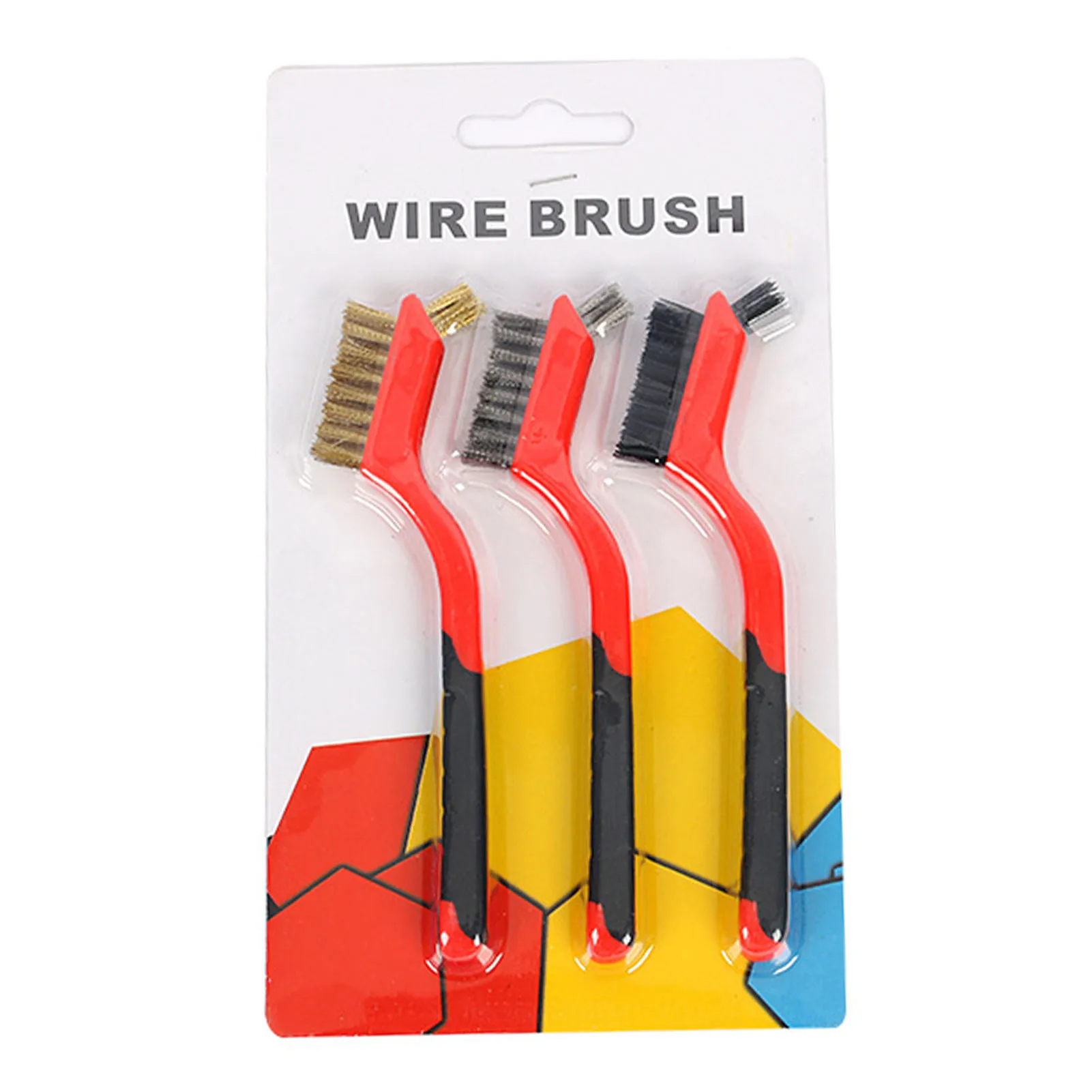 

3Pcs Mini Wire Brush Set High Quality Stainless Steel Nylon Copper Red Wire Brush Cleaning Rust Removal Industrial Wire Brush
