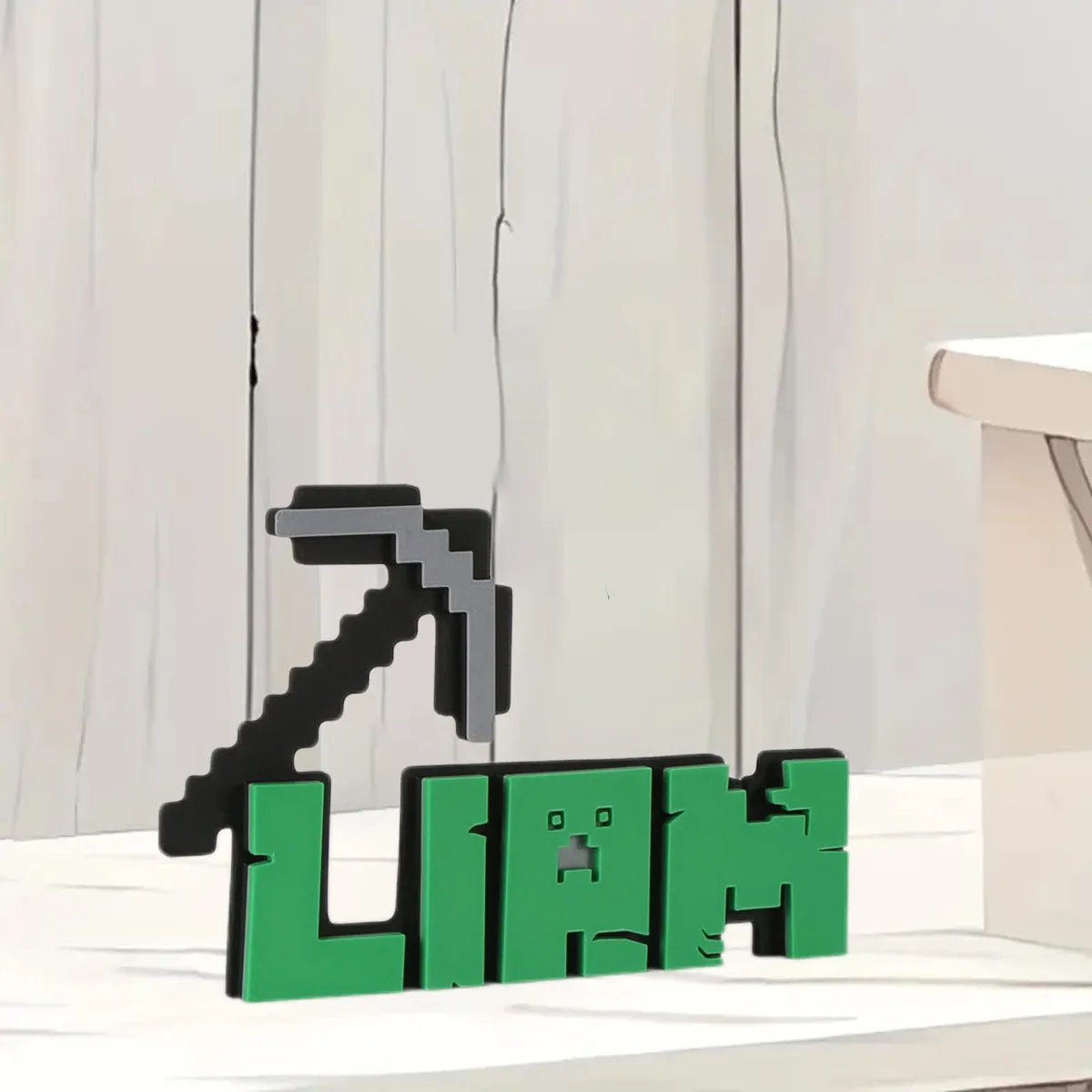1pc pixel pickaxe ornament, creative design, home and daily necessities decoration, preferred holiday gift