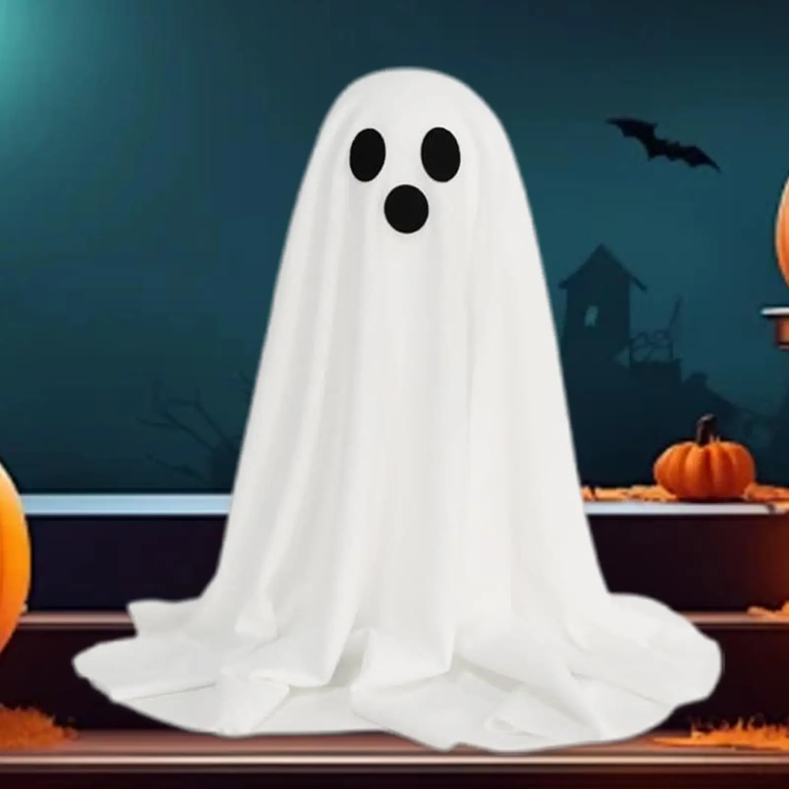 

Ghost Decor Halloween Decorations With Light Spooky Statue Figurine For Porch Yard Door Table Fall Home Window Wall