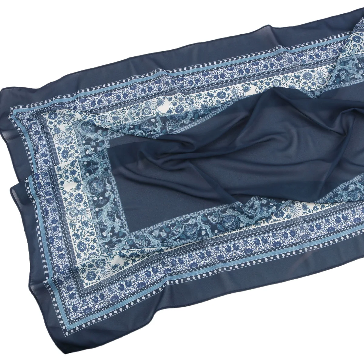 히잡 여성용 롱 키마르 시폰 헤드랩 프린트 히잡 이드 이슬람 무슬림 헤드스카프 라마단 스카프 케르치프 숄 기도용