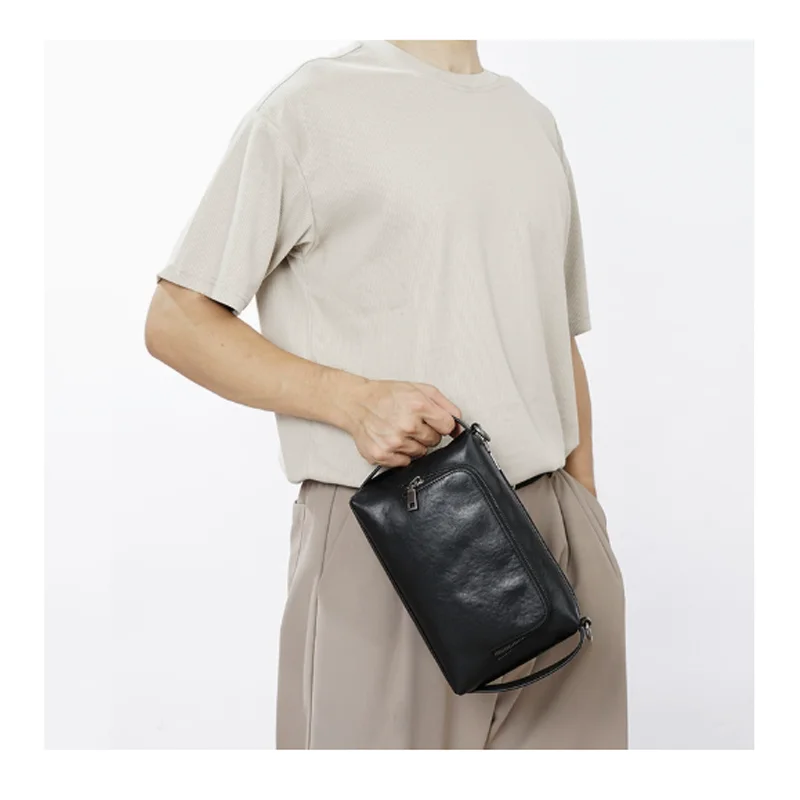 حقيبة كروس عصرية جديدة، حقيبة كتف جلدية للرجال، حقيبة تخزين عصرية، محفظة، حقيبة هاتف، حقيبة يد فاخرة #1