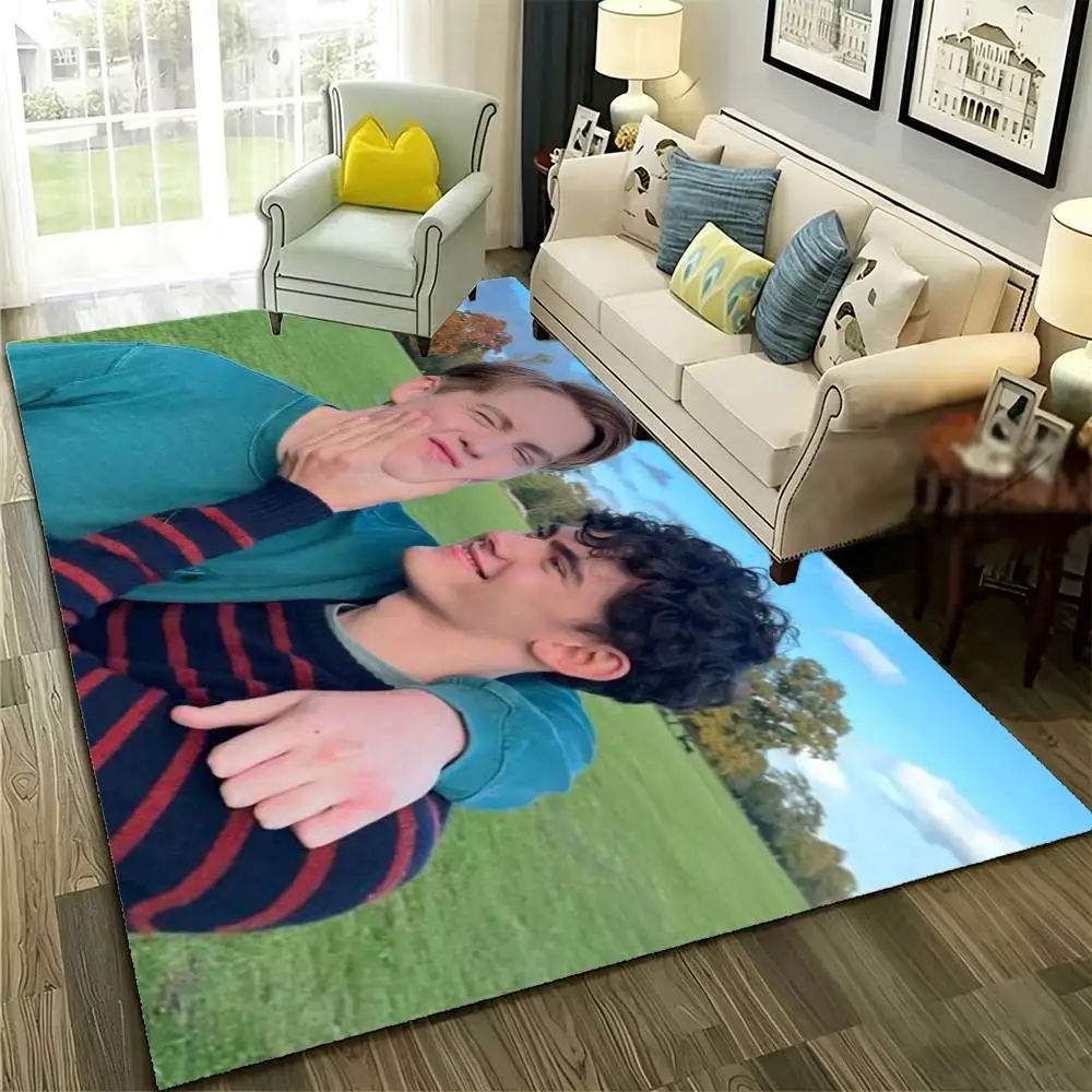 H-Heartstopper Nick Charlie Floor Mat Bathroom Absorbent Mat Rugs Simple Door Dirt-resistant Mat Home Kitchen Mat