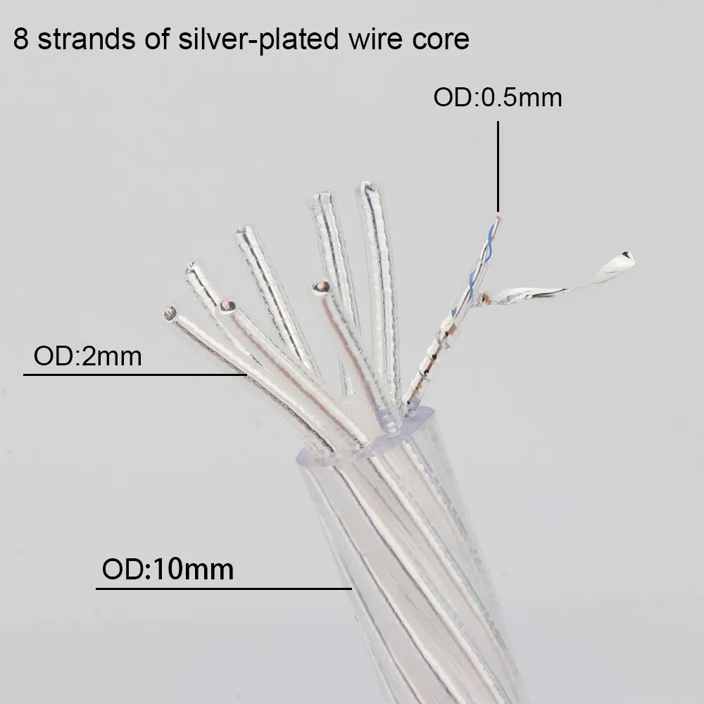 X417 YTER  Silver Plated Coaxical Audio Cable Interconnect Connector Cable Bulk Cable Siginal Cable Audiophile