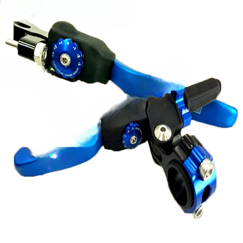 Modified Motocross 360 degree labor-saving clutch grips, CNC handlebars, anti-drop and anti-folding brake handles