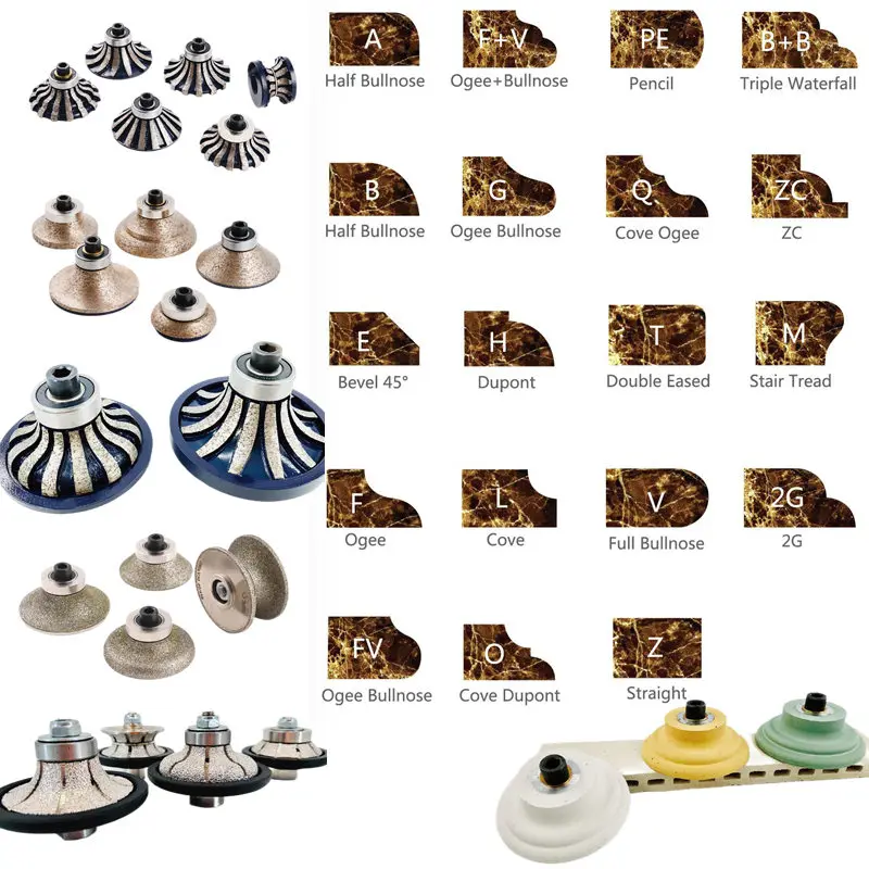 Anyth Electric Portable Marble Stone Countertop Edge Polishing Machine Granite Marble Edge Profile Machine