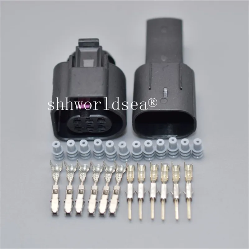 Shhworldsea 6 Pin Auto Wasserdichte Breite Band Sauerstoff Sensor Stecker 1928404669 Gas Stecker Für VW für AUDI 4H0973713