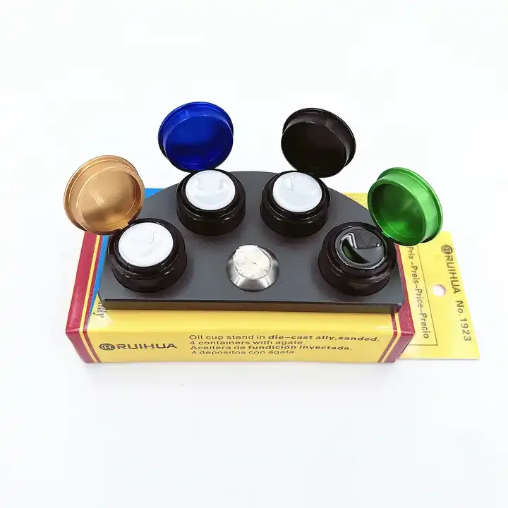 High quality metal color four-eye oil dish watch maintenance tool oiler parts tray for oil