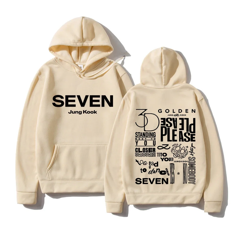 JungKook Seven Hoodie Women Harajuku Standing Next To You Hoodies Unisex Autumn Winter Vintage Seven Pullover Sweatshirts Korea