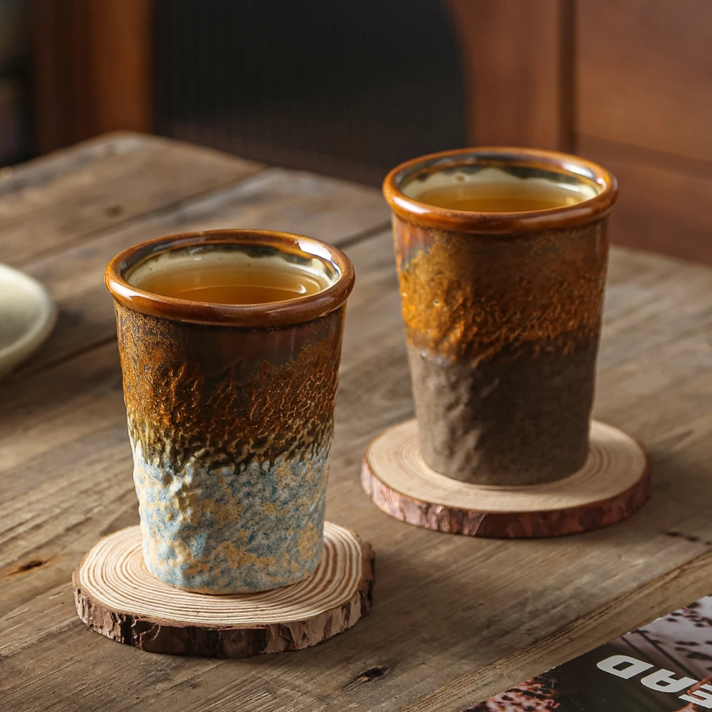 Handmade Ceramic Mug - كوب سيراميك عتيق بتصميم فرن التحمير،