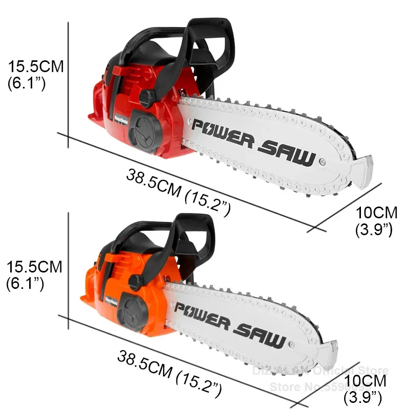 Ferramentas de motosserra de brinquedo para crianças, Motosserras elétricas, Banco de ferramentas para meninos, Pretend Play, Serra com som, Ferramentas de brinquedo para crianças