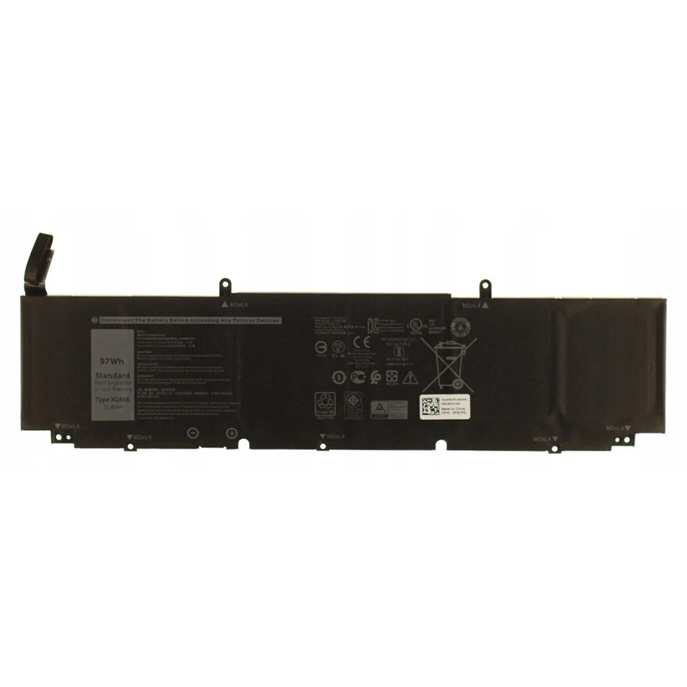Imagem -03 - Nova Bateria Original Genuína do Portátil Xg4k6 11.4v 97wh para Dell Xps 17 9700 01rr3 F8cpg Série