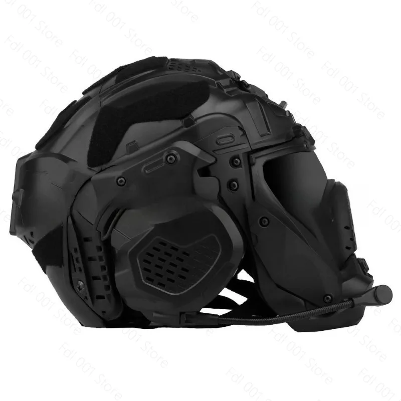 Tactical Assault Helmet with Built‑in Headphone Integrated Protective Gear for CS Game Motorcycle Outdoor Sports