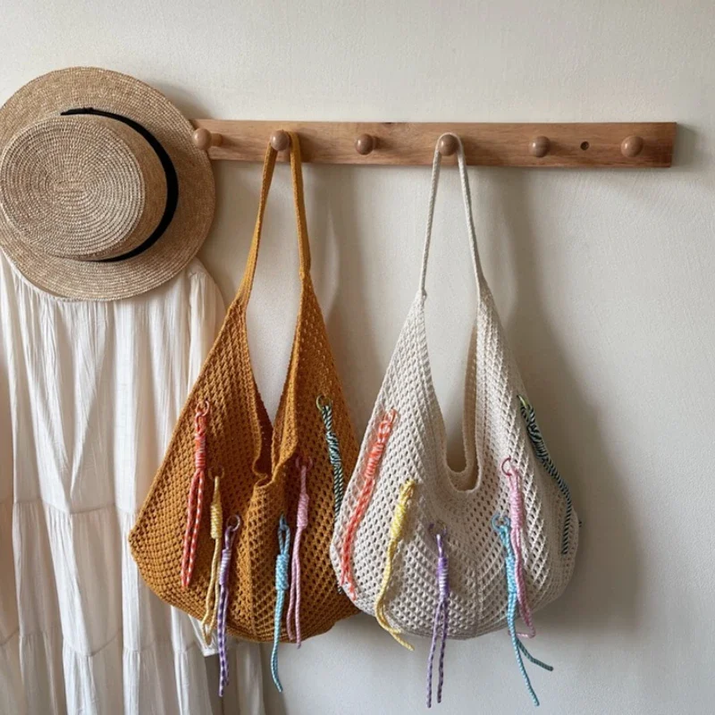 

Универсальная нейлоновая тканая большая сумка, повседневная сумка через плечо, модная новая тенденция, женская сумка через плечо большой вместимости Bolso Mujer P1