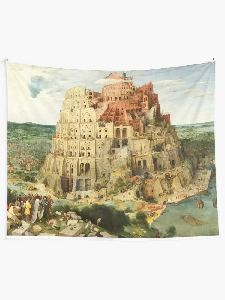 HD. The (Great) Tower of Babel, by Pieter Bruegel the Elder. HIGH DEFINITION Tapestry Room Decorations Tapestry